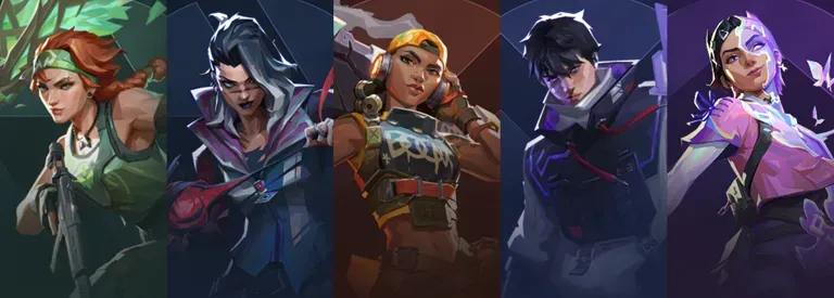 Official Agent Mastery banner art from VALORANT Patch 13.06, the reworked per-agent progression system.