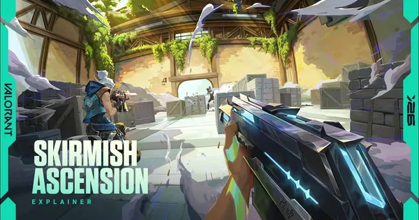 Valorant Patch 12.08 Skirmish Ascension official banner.
