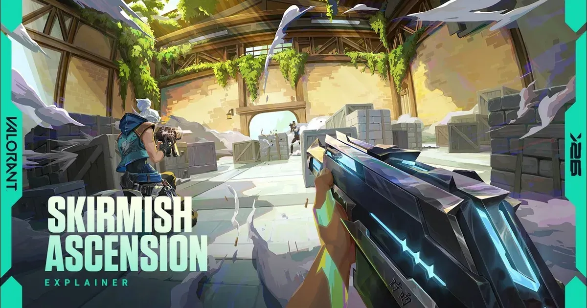 Valorant Patch 12.08 Skirmish Ascension official banner.