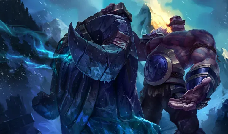 Braum champion art, set to receive the Victorious skin in Season 2026 ranked rewards.