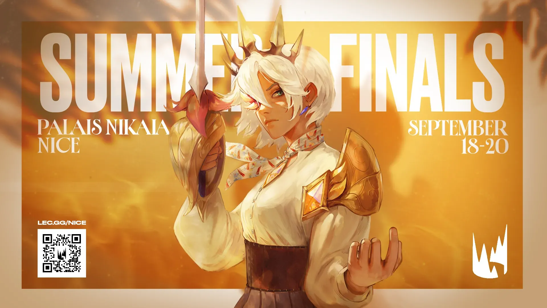 LEC Summer Finals 2026 key art, Palais Nikaia Nice France.