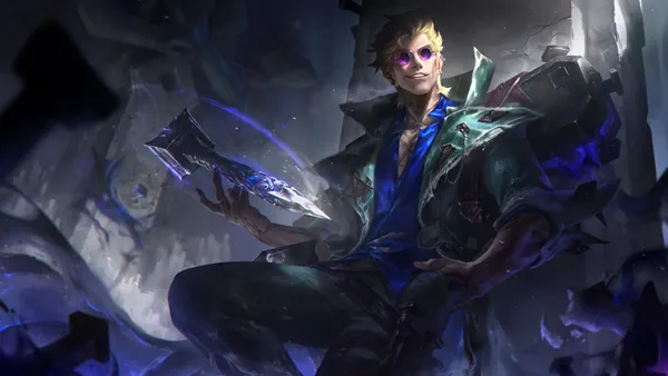 Locke, the Ashen Exorcist, League of Legends AP assassin splash art.