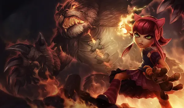 Annie, one of the original League of Legends champions, representing LoL Classic Seasons 1-3.