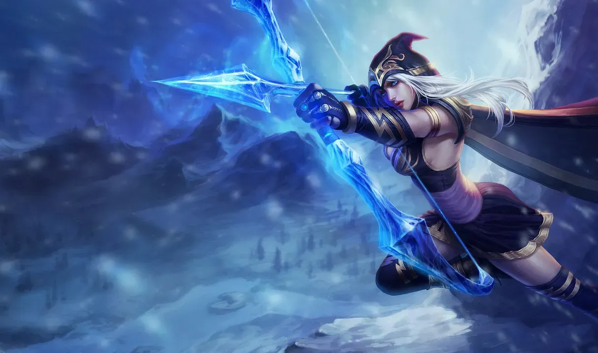 Ashe, the classic League of Legends marksman.
