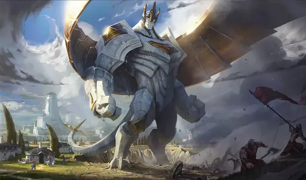 Galio, the Colossus splash art — LoL Patch 26.10 buffs.