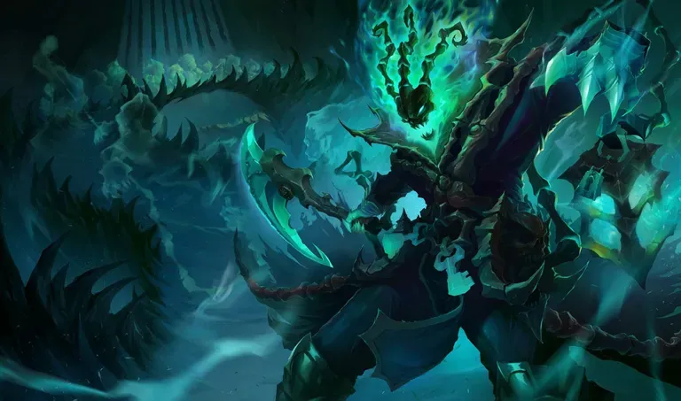 Thresh, a top-tier tank support in the new patch 26.11 meta.