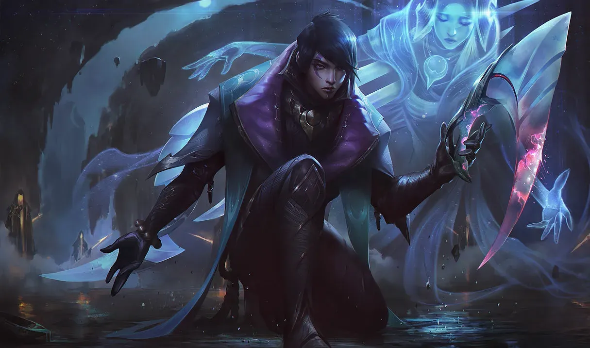 Aphelios holding his arsenal of weapons, MSI Patch 26.13 tier list banner.