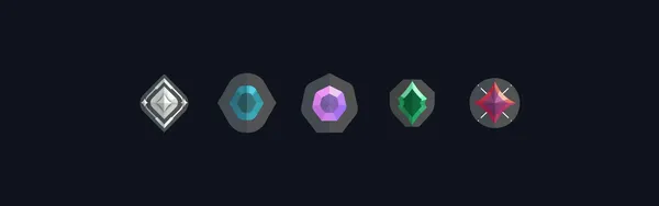 Valorant competitive rank emblems from Silver to Immortal.