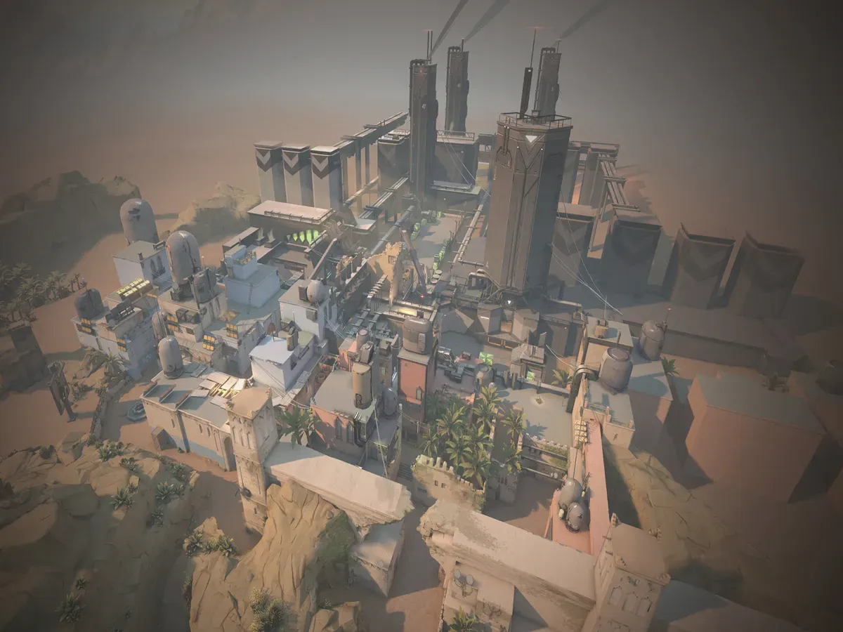 Valorant Bind map — one of the iconic competitive arenas for ranked matches and cash prize ladders.