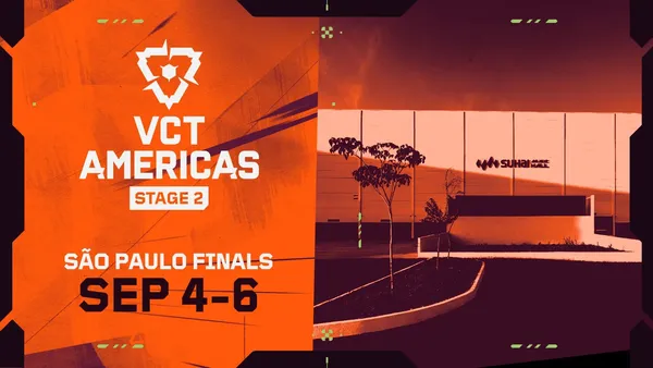 VCT Americas Stage 2 2026 banner officiel avec les logos des equipes franchisees.