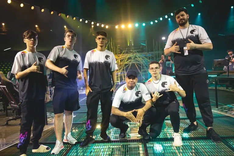 FURIA Esports squad at VCT 2023 LOCK IN Sao Paulo.
