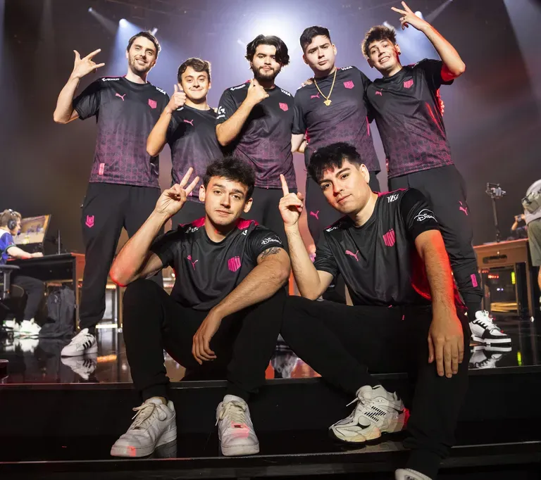 KRU Esports squad at VALORANT Champions 2023.