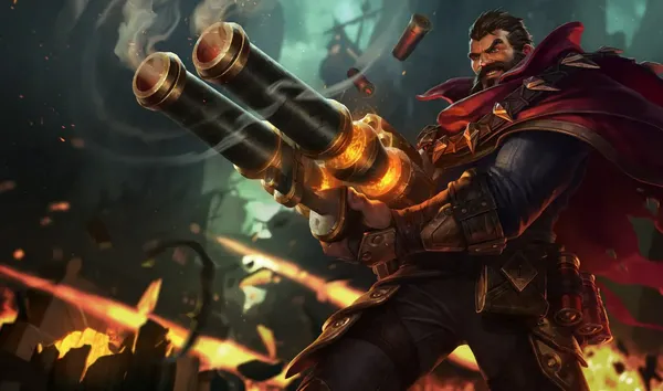 Graves, Tier 1 jungle, targeted by nerfs in LoL Patch 26.07.