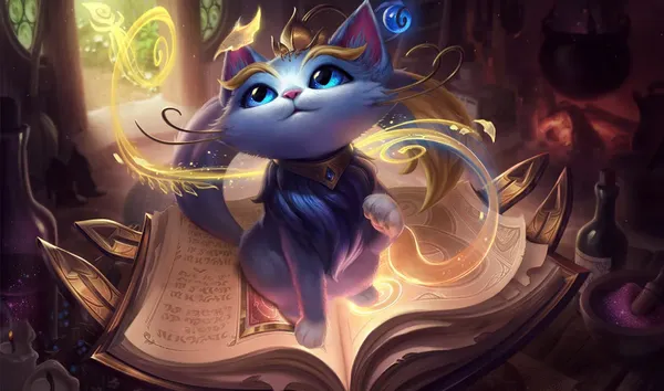 Yuumi splash art from League of Legends Patch 26.8 featuring champion buffs.